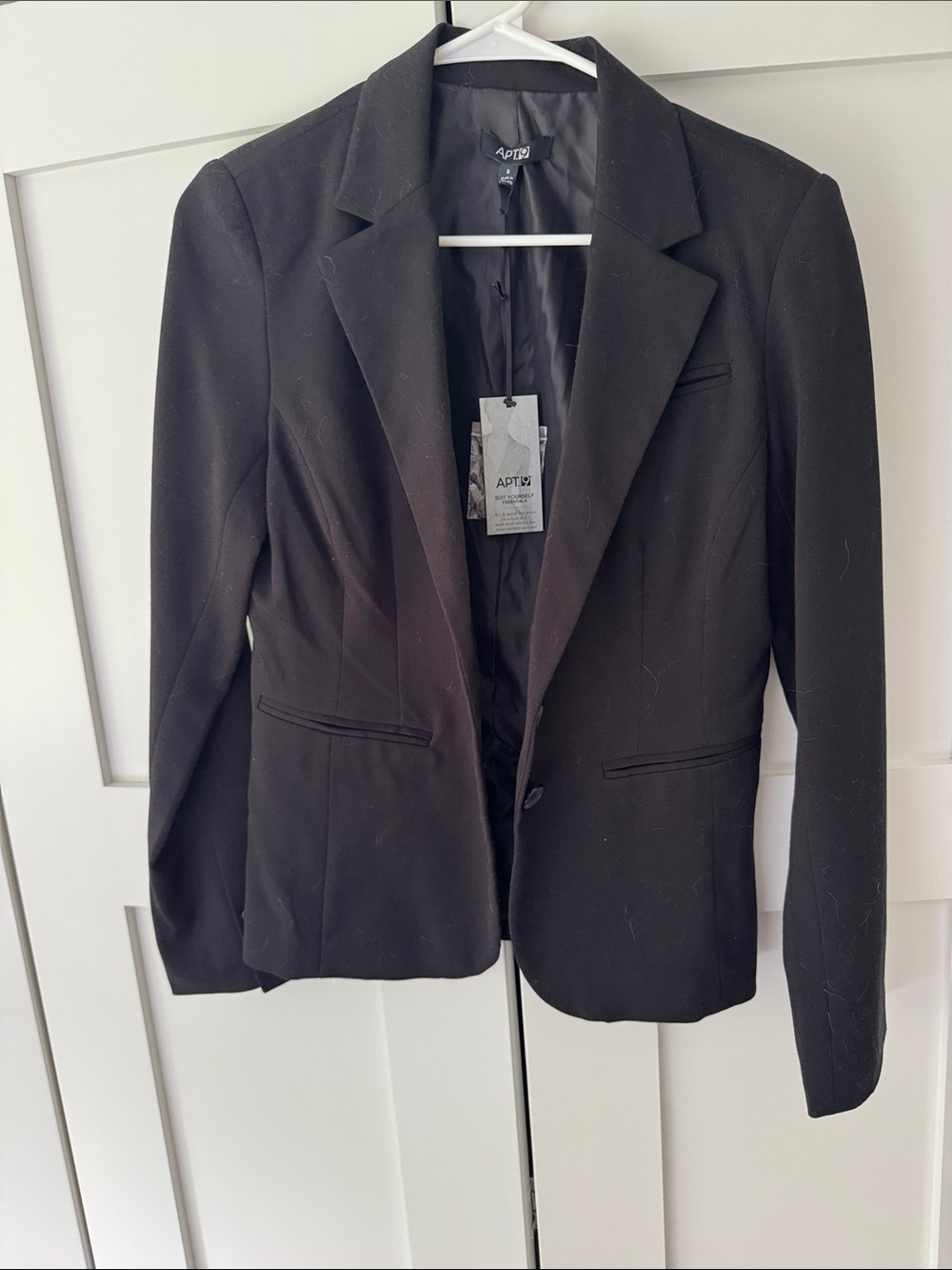 Apt. 9 Black Single-Button Tailored Blazer